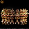 Bộ Bát Kiết Tường (Bát Đại Cát Tường - Tám Tướng Cát Tường) Bệ Sen Cao 24cm Bằng Hợp Kim Cao Cấp, Hoàn Thiện Thủ Công BBKT11