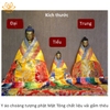 Y áo choàng tượng phật Mật Tông chất liệu vải gấm Tây Tạng kiểu 1