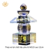 |Cao 12cm| Tháp xá lợi Bảo Khiếp Ấn Đà-la-ni chất liệu pha lê MS19 Kinh Nhất Thiết Như Lai Tâm Bí Mật Toàn Thân Xá Lợi