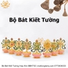 Bộ Bát Kiết Tường (Bát Đại Cát Tường - Tám Tướng Cát Tường) Bệ Sen Bằng Hợp Kim, Hoàn Thiện Thủ Công BBKT02