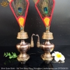 Bộ Đôi Bình Quán Đảnh - Sái Tịnh Bằng Đồng Nguyên Chất, Hàng Thủ Công Nepal 16cmx9cm Hàng Chuẩn