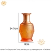 Bộ Lưu Ly Cao Cấp Bàn Thờ Cúng Hình Cánh Sen: Màu Cam Và Xanh Da Trời Cực Đẹp