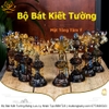 Bộ Bát Kiết Tường (Bát Đại Cát Tường - Tám Tướng Cát Tường) Cao 18cm Bằng Lưu Ly Nhân Tạo, Hoàn Thiện Thủ Công BBKT23 cao cấp