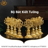 Bộ Bát Kiết Tường (Bát Đại Cát Tường - Tám Tướng Cát Tường) Cao 20.5cm Bằng Bằng Đồng Nguyên Chất, Hoàn Thiện Thủ Công BBKT22