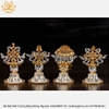 Bộ Bát Kiết Tường (Bát Đại Cát Tường - Tám Tướng Cát Tường) Cao 12cm Bằng Đồng Nguyên Chất, Hoàn Thiện Thủ Công BBKT19