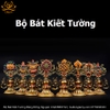 Bộ Bát Kiết Tường (Bát Đại Cát Tường - Tám Tướng Cát Tường) Cao 20.5cm Bằng Đồng Nguyên Chất, Hoàn Thiện Thủ Công BBKT32 sắc nét