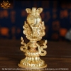 Bộ Bát Kiết Tường (Bát Đại Cát Tường - Tám Tướng Cát Tường) Cao 15.6cm Bằng Đồng Nguyên Chất Mạ Vàng, Hoàn Thiện Thủ Công BBKT12 siêu đẹp