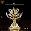 Bộ Bát Kiết Tường (Bát Đại Cát Tường - Tám Tướng Cát Tường) Cao 11cm Bằng Đồng Nguyên Chất, Hoàn Thiện Thủ Công BBKT18 xịn