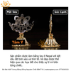 Bộ Bát Kiết Tường (Bát Đại Cát Tường - Tám Tướng Cát Tường) Cao 11cm Bằng Đồng Nguyên Chất, Hoàn Thiện Thủ Công BBKT18 cao cấp