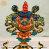 Bộ Bát Kiết Tường (Bát Đại Cát Tường - Tám Tướng Cát Tường) Cao 20.5cm Bằng Đồng Nguyên Chất, Hoàn Thiện Thủ Công BBKT32 giá tốt