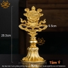 Bộ Bát Kiết Tường (Bát Đại Cát Tường - Tám Tướng Cát Tường) Cao 20.5cm Bằng Bằng Đồng Nguyên Chất, Hoàn Thiện Thủ Công BBKT22 đẹp