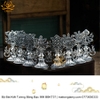 Bộ Bát Kiết Tường (Bát Đại Cát Tường - Tám Tướng Cát Tường) Cao 20.5cm Bằng Bạc 999, Hoàn Thiện Thủ Công BBKT37 bền bỉ