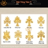 Bộ Bát Kiết Tường (Bát Đại Cát Tường - Tám Tướng Cát Tường) Mini Bằng Bạc Nguyên Chất, Chạm Khắc Thủ Công BBKT05 chất lượng cao
