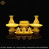 Bộ Gốm Sứ Ban Thờ Cúng Cơ Bản: Lư Hương, Bình Hoa, Đĩa Bồng, Chén Nước Màu Vàng giá cả hợp lí