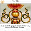 |Cao 22cm| Torma Tám Món Cúng Dường Bằng Đồng Nguyên Chất, Bệ Sen, Mạ Vàng Và Sơn Nhiều Màu BCD10 đạt chuẩn nepal