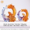 Tượng Cá Chép Hóa Rồng Bằng Lưu Ly hà nội tp hồ chí minh chất lượng cao mật tông