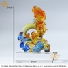 Tượng Cá Chép Hóa Rồng Bằng Lưu Ly cát tường vật phẩm phong thủy như ý