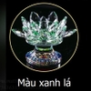 Đế nến hoa sen pha lê chân cao 8 màu sắc