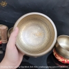 Chuông Xoay Lục Tự Đại Minh Ánh Kim Chế Tác Bằng 7 Kim Loại Quý Nhất Hàng Thủ Công Nepal (Chuông Hát - Singing Bowl) CX04 mới