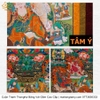 Cuộn Tranh ThangKa Phật Liên Hoa Sinh Bằng Vải Gấm quà tặng ý nghĩa quà tặng sang trọng