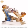 Tượng Gậy Như Ý Khắc Rồng Lễ Ngọc Quý Ngũ Sắc Xanh Bằng Lưu Ly mạnh khỏe phúc lộc trường thọ hạnh phúc