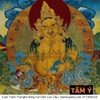Cuộn Tranh ThangKa Phật Hoàng Thần Tài Bằng Vải Gấm Cao Cấp, cát tường vật phẩm phong thủy như ý