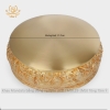 Khay Mandala đk 15cm Đồng Nguyên Chất Khắc Nổi Hoa Văn Tinh Xảo, Sắc Nét Pháp Bảo Mật Tông Tâm Ý TMDL29