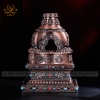 Lư điện Bát Kiết Tường bằng hợp kim 21cm tinh xảo, cổ kính theo phong cách độc đáo của Tây Tạng, pháp bảo mật tông Tâm Ý
