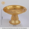 Đĩa Bồng Trái Cây Bằng Đồng, Chân Cao, Chạm Khắc Tỉ Mỉ Tinh Xảo, Vật Phẩm Ban Thờ, Mật Tông Tâm Ý