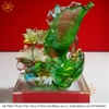 Tượng - Lọ Đựng Bút Khắc Bụi Tre Quý Bằng Lưu Ly quà tặng ý nghĩa quà tặng sang trọng