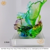 Tượng - Lọ Đựng Bút Khắc Bụi Tre Quý Bằng Lưu Ly cát tường vật phẩm phong thủy như ý