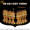 Bộ Bát Kiết Tường (Bát Đại Cát Tường - Tám Tướng Cát Tường) Cao 15cm Bằng Hợp Kim Cao Cấp, Hoàn Thiện Thủ Công BBKT09