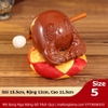 |Tặng Đệm Lót Và Dùi Gõ| Mõ Song Ngư Bằng Gỗ Tếch Quý, 6 Kích Thước M03 hàng cao cấp