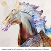 Ngựa Chở Vàng Trang Trí Nhà Cửa Bằng Lưu Ly quà tặng tinh tế quà tặng cao cấp