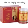 1 Đôi nến trụ 7 ngày, 5 ngày, 3 ngày, 1 ngày bơ thực vật chất lượng cao vỏ trong suốt chịu được nhiệt độ