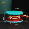 Trống CHOD Nepal Cao Cấp (~20–21cm) Gỗ Sangdang, Pháp Khí Thiền Định Mật Tông