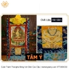 Cuộn Tranh ThangKa Ngài Văn Thù Bồ Tát Bằng Vải Gấm Cao Cấp, quà tặng tinh tế quà tặng cao cấp