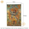 Cuộn Tranh ThangKa Ngài Phổ Ba Kim Cang (Vajrakilaya) Bằng Vải Gấm Cao Cấp, cát tường vật phẩm phong thủy như ý