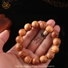 Vòng tay gỗ huyết long 20mm gỗ tự nhiên đeo tay may mắn, bình an mật tông Tâm Ý