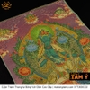Cuộn Tranh ThangKa Phật Tara Xanh Lục Độ Phật Mẫu Bằng Vải Gấm Cao Cấp, vật phẩm phong thủy may mắn vật phẩm phong thủy