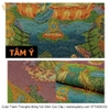 Cuộn Tranh ThangKa Phật Tara Xanh Lục Độ Phật Mẫu Bằng Vải Gấm Cao Cấp, quà tặng tinh tế quà tặng cao cấp