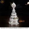 Tháp Madala - Núi Tu Di Không Đế Đỡ Bằng Bạc Nguyên Chất xịn đẹp bền rẻ mới