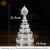 Tháp Madala - Núi Tu Di Không Đế Đỡ Bằng Bạc Nguyên Chất hà nội tp hồ chí minh chất lượng cao mật tông