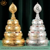 Tháp Madala - Núi Tu Di Không Đế Đỡ, Bằng Bạc Nguyên Chất xịn đẹp bền rẻ mới