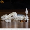 Tháp Madala - Núi Tu Di Không Đế Đỡ Bằng Bạc Nguyên Chất cát tường vật phẩm phong thủy như ý