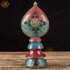 Tháp Madala - Núi Tu Di Màu Xanh Bằng Đồng Nguyên Chất cầu tài lộc chiêu tài hóa giải vận đen bình an
