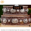 Tháp Madala - Núi Tu Di, Bằng Đồng Đỏ Nguyên Chất, cầu tài lộc chiêu tài hóa giải vận đen bình an