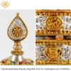 Tháp Madala - Núi Tu Di, Bằng Đồng Nguyên Chất Mạ Bạc, vật phẩm phong thủy may mắn cát tường như ý