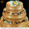 Tháp Madala - Núi Tu Di, Bằng Đồng Nguyên Chất, vật phẩm phong thủy cầu tài lộc vật phẩm phong thủy chiêu tài