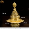 Tháp Madala - Núi Tu Di Bằng Bạc 999 Nguyên Chất Mạ Vàng xịn đẹp bền rẻ mới